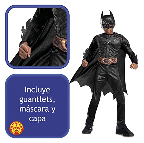 Rubies Batman- Disfraz infantil black line, talla T M 5-6 años (Rubie's 702362-M)