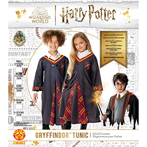 Rubies Disfraz Harry Potter para niños y niñas, Túnica unisex con detalles impresos. Disfraz Oficial de Harry Potter para Halloween, Navidad, Carnaval y cumpleaños