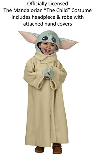 Rubie's - Disfraz oficial - Bebé Yoda, niño, ST-702202XS, talla XS de 3 a 4 años