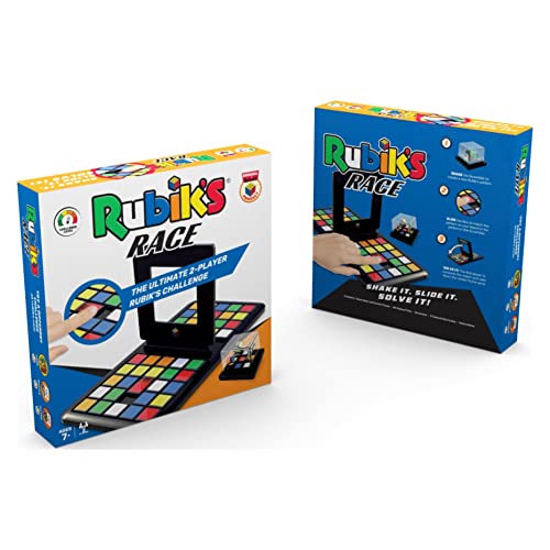 RUBIK'S - RUBIKS RACE GAME - Juego de Mesa Clásico de Secuencias Lógicas - Carrera de Rubik's - Juego de Lógica Uno Contra Uno para Dos Jugadores - 6063980 - Juguetes Niños 8 años +