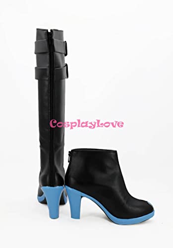 RUIRUICOS Macross Frontier F Sheryl Nome Black Cosplay Shoes Long Boots High Heel Custom Made 36 MULTI