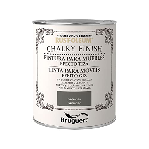 Rust-Oleum Bruguer Chalky Finish pintura para muebles Antracita 750 ml