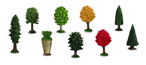 Safari Plastic Miniatures In Toobs-Trees