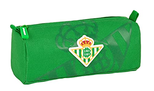 Safta Portatodo con cremallera y compartimiento de Real Betis Balompié, 210x70x80 mm, Verde