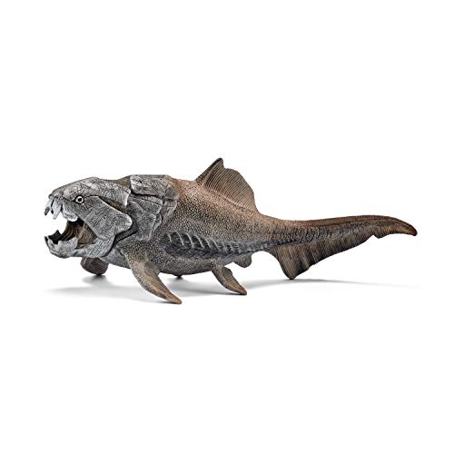 Schleich- Figura dinosaurio Dunkleosteus. Depredador de los mares.Color gris, 6,5cm