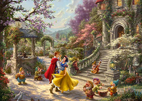 Schmidt Spiele Thomas Kinkade Disney-Puzzle de 1000 Piezas, diseño de Blancanieves, Color carbón (59625)