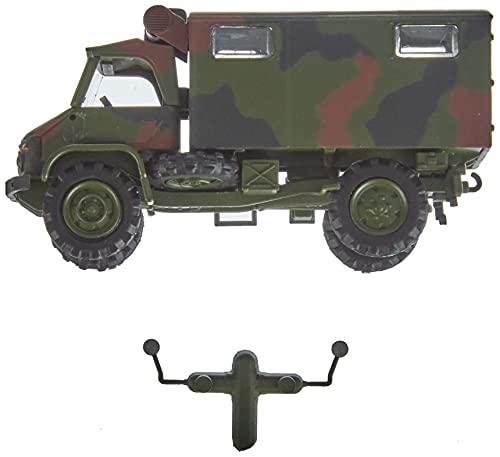 Schuco Unimog S404-Maqueta de Coche (Escala 1:87), diseño de Camuflaje (452652800)