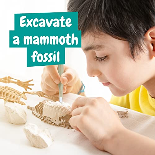 Science4you - Mamut Excavaciones Fósiles - Dinosaurios para Niños 6+ Años - Excava 17 Fosiles con Este Juego Arqueologia, Set de Paleontologo, Ciencia y Juguetes para Niños +6 Años