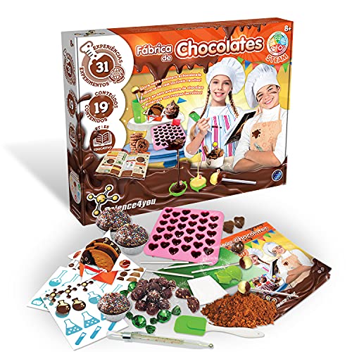 Science4you-Science4you, Fabrica De Chocolates, Juego para 8+ años, Serie 'Science', Multicolor (SY-80003132)