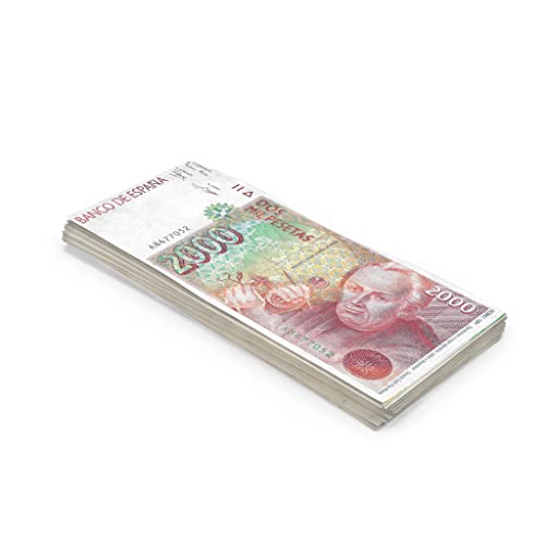 Scratch Cash 100 x ₧ 2.000 Pesetas Dinero para jugar (Tamaño real)