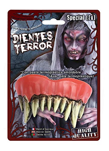 shoperama Punta de dientes de monstruo con revestimiento y pasta termoplástica de demonio zombi