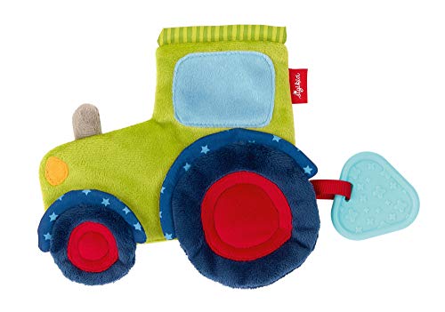 SIGIKID 42301 Traktor PlayQ - Manta Antiarrugas para niños y niñas (Recomendada Desde el Nacimiento), Color Verde y Azul