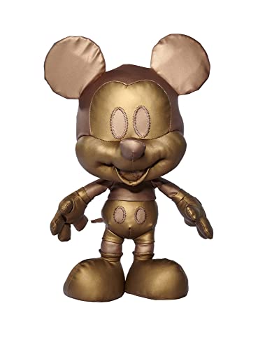 Simba 6315870313 Mickey Mouse Bronce de Disney, Edición de Abril, Peluche 35 cm en Caja de Regalo, Suave Juguete Adecuado para Niños Desde el Nacimiento