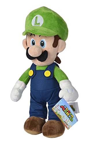 Simba- Peluche de Luigi, Super Mario 30cm Bros, Color 1. (109231011)