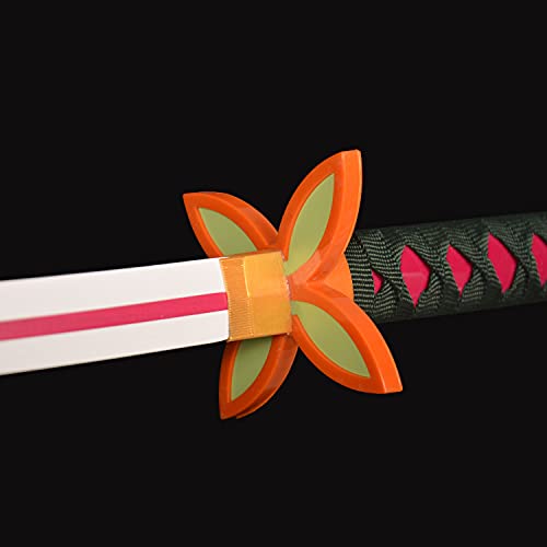 Skyward Blade Espada de Anime Cosplay de madera, Kochou Shinobu Samurai Spada, juguetes para niños, Fan de los Anime, The Special Cuchillo of Demon Slayer Blanca Cuchillo Katana 40 in