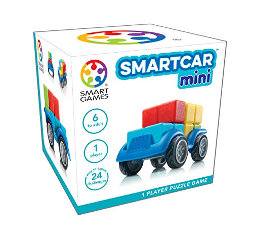 SmartGames- SmartCar Mini, Color Azul (Ludilo SG501)