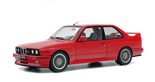 Solido – BMW M3 E30-1990 Coche en Miniatura de colección, 1801502, Rojo