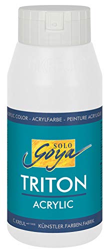 Solo Goya 17017 Triton Acrylic Basic - Botella de 750 ml, Color Blanco