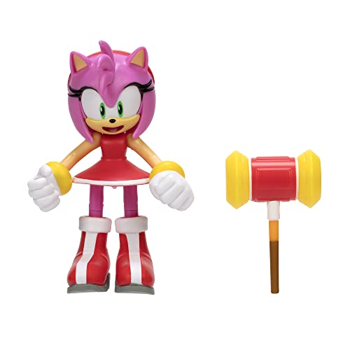 Sonic The Hedgehog Figura de acción moderna Amy con martillo de juguete coleccionable