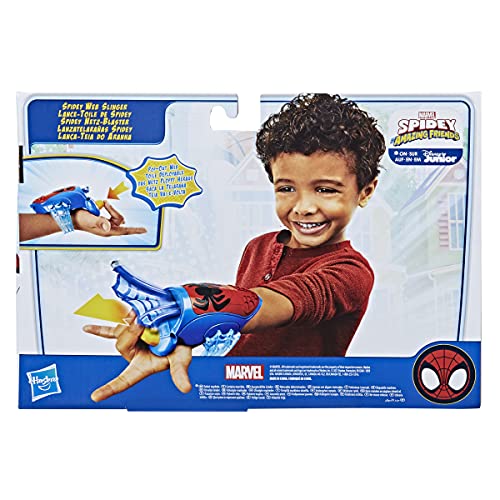 Spidey and his amazing friends Lanzatelaraña de Spidey de Marvel, Juguete para Roleplay, la araña de Tela se extiende y se retrae, para niños a Partir de 3 años