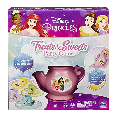 Spin Master Games Disney Princess Treats & Sweets Party Board Game, for Kids Families Ages 4 and up CGI KGM Tea GBL (6061716)