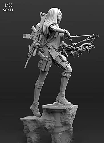 Splindg 1/35 resina soldado modelo sci-fi hembra arquero kit sin montar y sin color //F8635