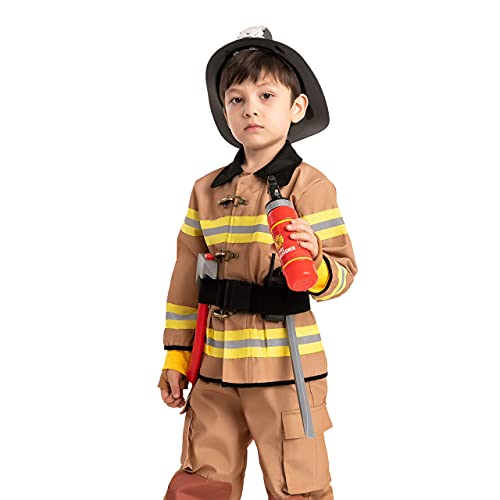 Spooktacular Creations Child Unisex Fireman Costume (Toddler( 3- 4yrs ))