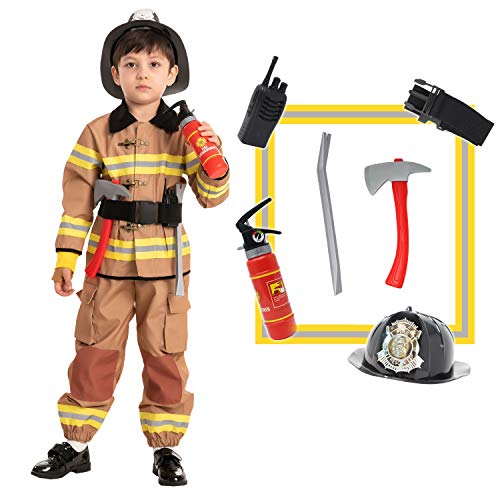 Spooktacular Creations Child Unisex Fireman Costume (Toddler( 3- 4yrs ))