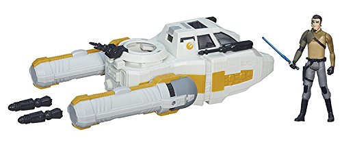 Star Wars - Figura Scout Bomber con vehiculo Y-Wing