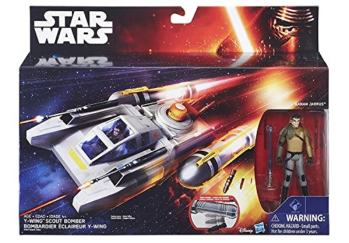 Star Wars - Figura Scout Bomber con vehiculo Y-Wing