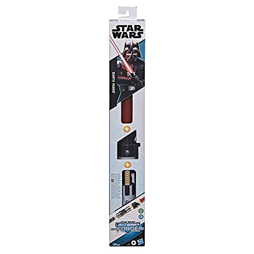 Star Wars Forge Darth Vader electrónico Extensible Rojo Juguete de Sable de luz Personalizable, a Partir de 4 años, Multicolor (Hasbro F1167)