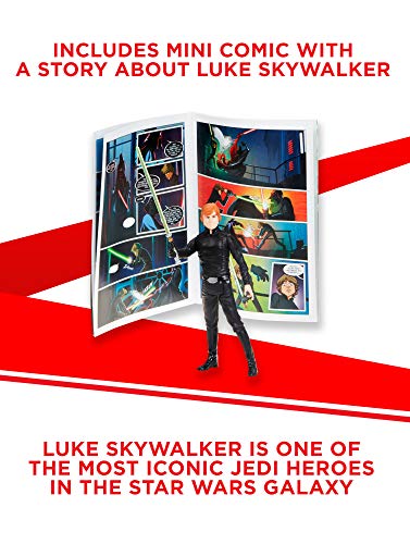 Star Wars Galaxy of Adventures Luke Skywalker Action Figure 3.75" and Mini Comic