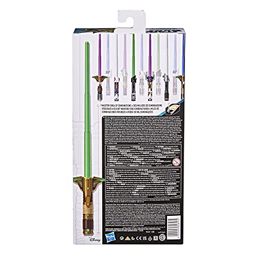 Star Wars Lightsaber Forge - Yoda - Juguete Sable de luz Verde Extensible - Juguete para niños de 4 años en adelante