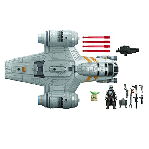 Star Wars Mission Fleet Mandalorian The Child Razor Crest Outer Rim Run-Figura de acción y vehículo (6 cm), Multicolor (Hasbro F0589)