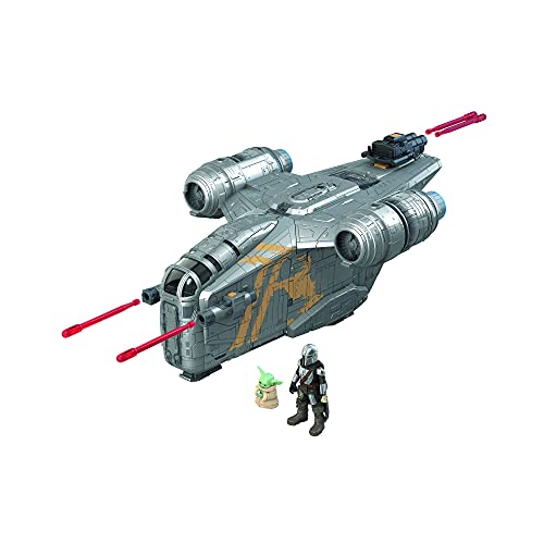 Star Wars Mission Fleet Mandalorian The Child Razor Crest Outer Rim Run-Figura de acción y vehículo (6 cm), Multicolor (Hasbro F0589)