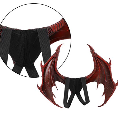 STOBOK Alas de Disfraz de Dragón para Niños Alas de Animal de Águila Demonio Rojo Accesorios de Disfraz de Cosplay de Dragón para Niños Adultos Fiesta de Cosplay de Mardi Gras