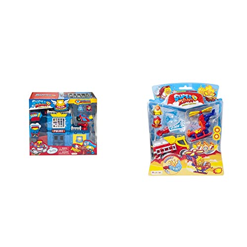 SUPERTHINGS RIVALS OF KABOOM- Estación de Policía, Multicolor, única (Magic Box PSZSP112IN01) + Blister Mission Vehículos y Figuras coleccionables, Multicolor (Magic Box PSZSB216IN50)