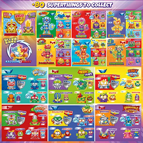 SUPERTHINGS RIVALS OF KABOOM Guardians Kazoom – Caja de 50 One Packs con Figuras de la Serie Guardians Kazoom. Cada sobre Contiene 1 SuperThing y 1 Checklist