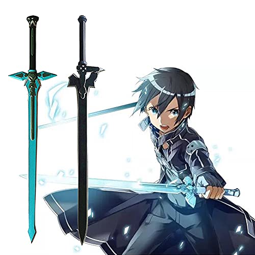 Sword Art Online Kirigaya Kazuto Elucidator Dark Repulsor Excalibur Espada negro Yuuki Asuna Alice Espada Arma Juguetes,Regalo Para Amantes Del Anime,Cosplay Espada,Accesorios De Cosplay de ropa