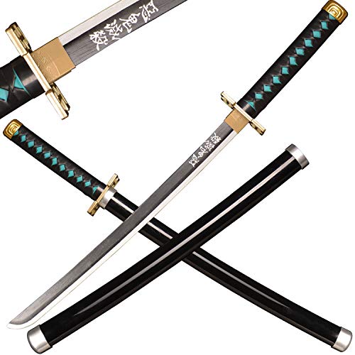Sword Valley Espadas Katana Accesorios de rol de Anime--Demon Slayer Espada Hecha de Madera