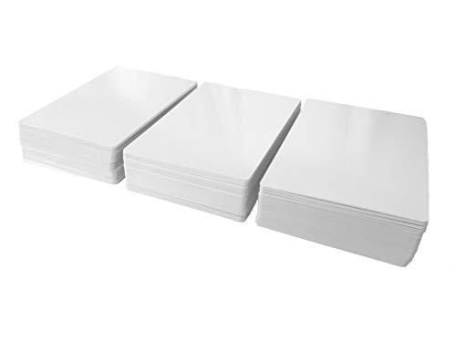 Tarjetas en Blanco de borrado en seco (tamaño de Cartas de póquer) (160 Tarjetas)