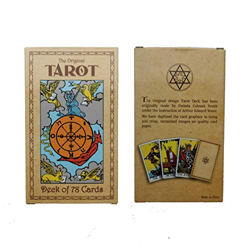 Tarot Cards - 78pcs/Set - Original Smith-Waite Rider Centennial Deck con 100 páginas Guía libro - Pamela Colman Principiante o experimentado