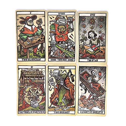 Tarot del Toro Tarjetas Oráculo Tarjeta Divinación Divinación Entretenimiento Tabla de Mesa Tablero Deck Games Fiesta Familia Regalo Naipes