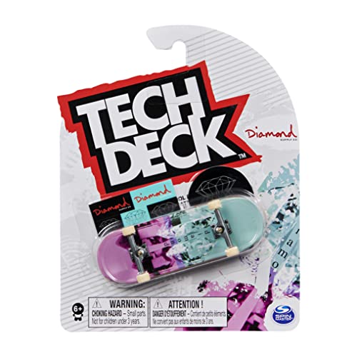 TECH DECK - FINGER SKATE - PACK 1 FINGERBOARD - Auténtico Skate de Dedos 96 mm Personalizables - 6028846 - Juguetes Niños 6 años + - Modelo Aleatorio