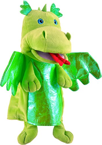Tellatale- Marioneta dragón verde, Color assorted colours lime green (T-2186) , color/modelo surtido