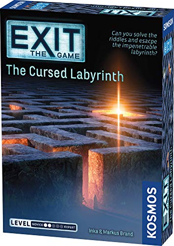 Thames and Kosmos 692860 - Juego único de Escape Exit (The Cursed Labyrinth), Nivel 2 de 5, de 1 a 4 Jugadores, a Partir de 10 años (Idioma español no garantizado)