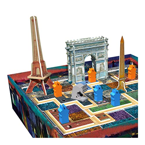 Thames & Kosmos- Támesis y Kosmos | Devir Eiffel | Expansión para París: La Cite de la Lumiere | Juego de colocación de Azulejos | 2 Jugadores | A Partir de 8 años (Thames and 94012)