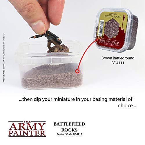 The Army Painter | Battlefield Essential Series: Battlefield Rocks for Miniature Bases and Wargame Terrains - Small Stones for Bases of Miniature Toys