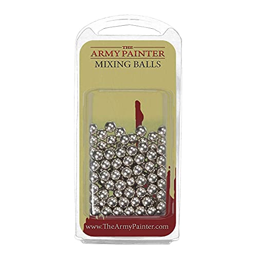 The Army Painter Paint Mixing Balls, 100 Bolas De Acero Inoxidable A Prueba De Herrumbre Para Mezclar Pinturas Modelo, Bolas De Mezcla De Mezcla De Acero Inoxidable, 5,5 mm, 100 Piezas