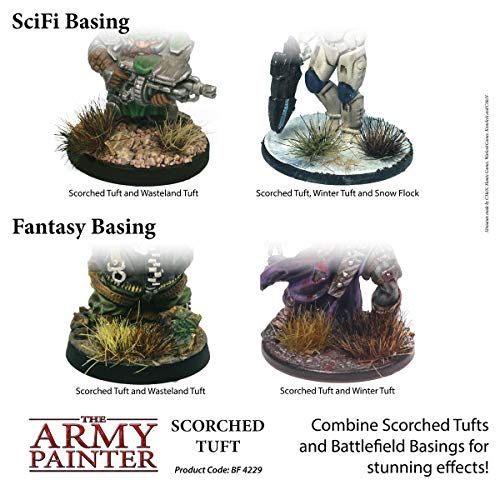 The Army Painter | Scorched Tuft | Battlefields, XP - Terrain Model Kit for Miniature Bases and Dioramas - 77 Pcs, 3 Sizes